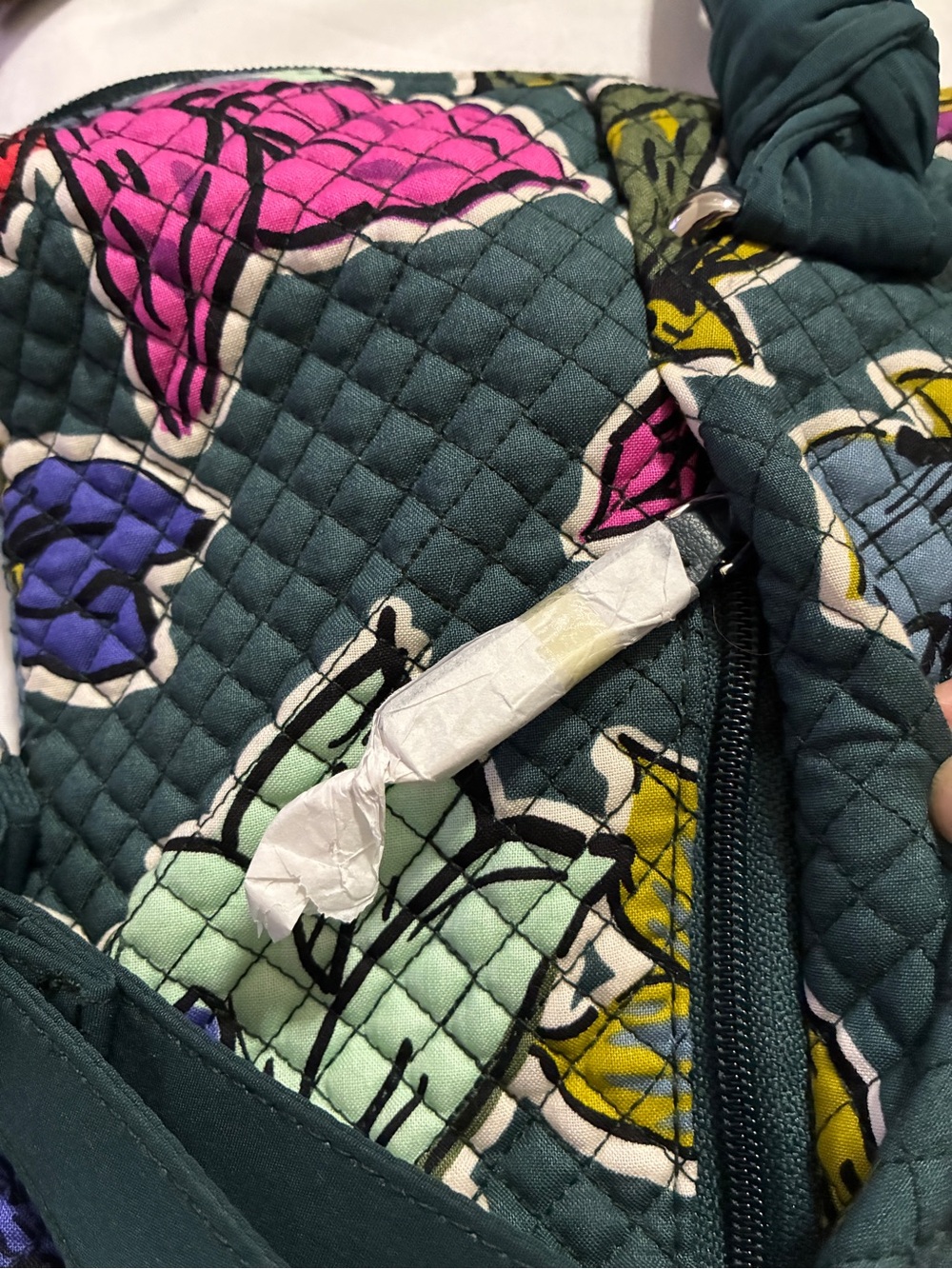VERA BRADLEY Falling Leaves Tote/Satchel. Detachable shoulder strap. 12x9x5 NWOT - Picture 8 of 8